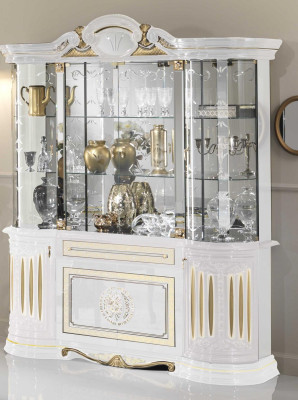 Anrichte Luxus Schaufenster Vitrine Glas Schrank Modern Stil Italienische Möbel