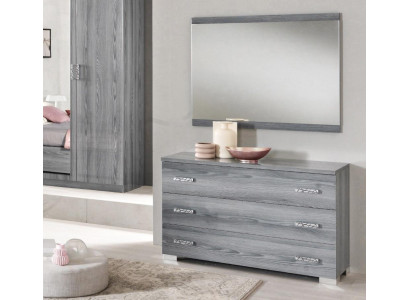 Kommode Spiegel Design Möbel Konsole Holz Schrank Garderobe Sideboard Anrichte
