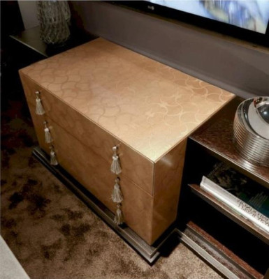 RTV Kommode TV Ständer Sideboard Lowboard Modern Braun Wohnzimmer