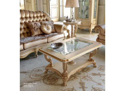 Couchtisch Beistelltisch Tisch Wohnzimmer Möbel Beige Holz Tische Design Luxus