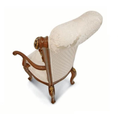 Luxus Esszimmerstuhl Stuhl Esszimmer Sessel Sitzer Stühle Holz Braun Barock Gold