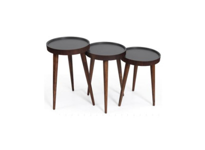 Braun Holz 3x Couchtische Wohnzimmer Komplett Beistelltisch Luxus Tische