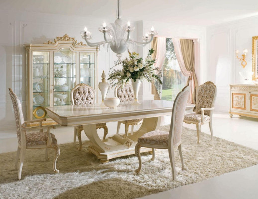 Luxus Esszimmerstuhl Stuhl Esszimmer Sessel Sitzer Beige Stühle Holz