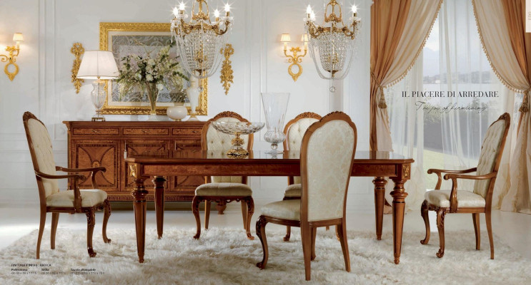 Lehnstuhl Stuhl Esszimmer Luxus Sessel Stühle Barock Gold Marzorati