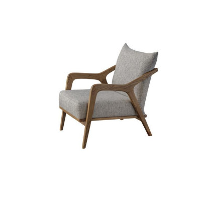 Sessel Modern Design Wohnzimmer Möbel Helles grau farbe Luxus Stil 