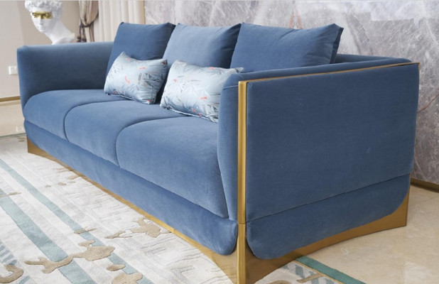 Dreisitzer Couch Polster Design Sofa Moderne 3er Sitz Sofas Zimmer Luxus Möbel