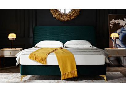 Schlafzimmer 3 tlg. Set Bett 2x Nachttisch Konsole Betten Polster Doppel Hotel