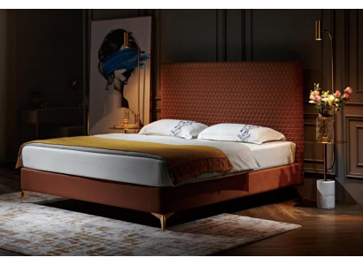 Luxus Bett Polsterbett Leder Schlafzimmer Betten 180x200cm Doppelbett Hotel Ehe