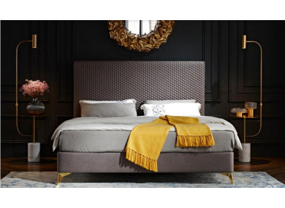Design Luxus Luxur Polsterbett Designbett Leder Betten Ehebett Doppelbett Bett