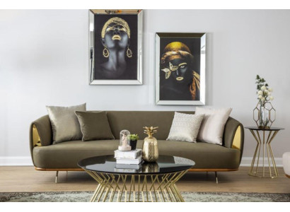 Luxus Sofa 3-Sitzer Stoff Wohnzimmer Modernes Design Sofas Polster Couchen