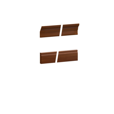  Klassische Abschlussleiste für Sockel Krone zum Paneel oder Vitrine Set BA-30 