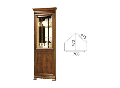  Klassische Vitrine Vitrinenschrank Vitrinen Schrankwand Glasschrank - Model N-WN 