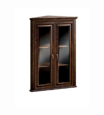 Klassische Vitrine Vitrinenschrank Eckschrank Eck Vitrinen - Model V-WN Vitrine