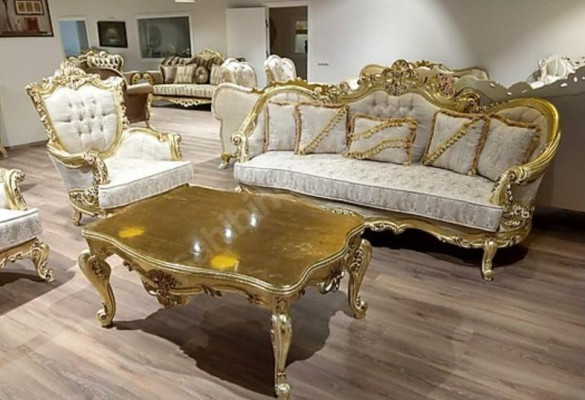 Chesterfield Sessel Ser Garnitur 1+1 Sitzer Couch Polster Möbel Einrichtung