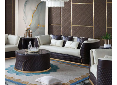 Dreisitzer design Couch Polster 3er Sofa Couchen Leder Sofas Ledersofa