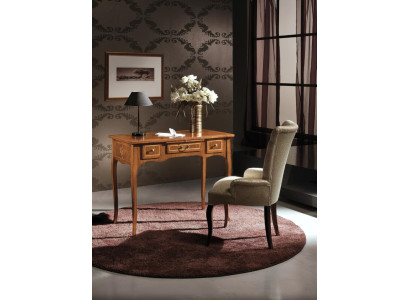 Büro Schreibtisch + Stuhl Komplettes Set Möbel Tische Luxus Italien Tisch 2tlg.