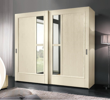 Schränke Kleider Kleiderschrank Schrank Luxus Schwebetüren Design Holz Modern