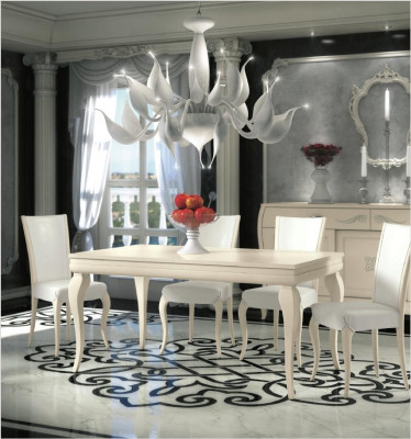 Esszimmer Esstisch Stuhl Ess Tisch Design Gruppe Tische Holz Modern Set 5tlg.