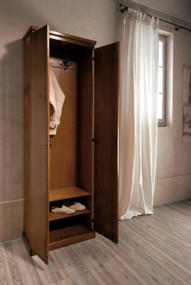 Garderobe Kleiderschrank Schrank Naturholz Massivholz Schränke Flur Massiv Holz