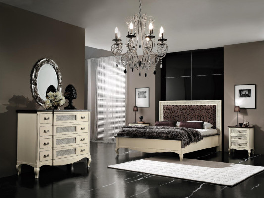 Doppelbett Massivholz Schlafzimmer Betten Design Bett Möbel Vaccari cav giovanni