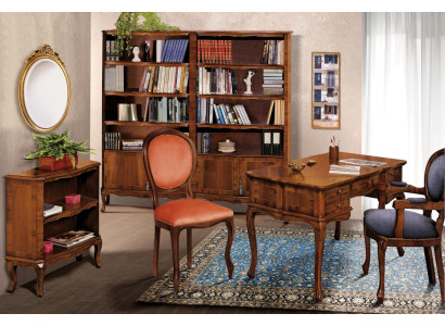 Büromöbel Set Büro komplett Bürotisch Büroschrank Massivholz Echtholz Italien
