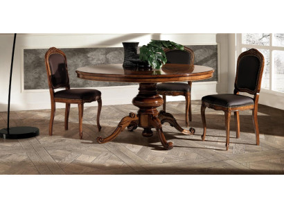 Essgruppe Esstisch Tisch Tische 4x Lehnstuhl Set Stuhl Rund 5tlg Gruppe Garnitur