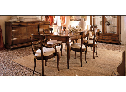 Klassische Set 2x Stühle Armlehnen 4x Stühle Stuhl Garnitur Esszimmer Gruppe Neu