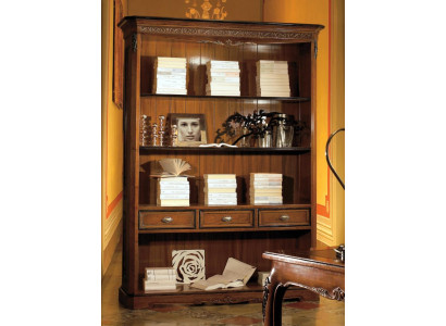Büro Bücherregal Holz Bücherregal mit Schubladen Design Arbeitszimmer Möbel Neu