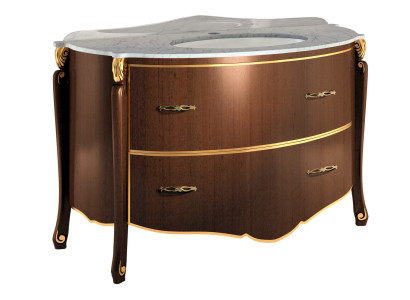 Klassischer Waschtisch Schrank Waschbecken Unterschrank Italienisches Badezimmer