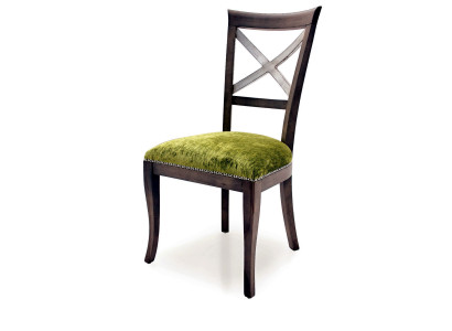 Design Stuhl Lehnstuhl Polster Moderne Esstisch Stühle Luxus Stoff Holz Möbel