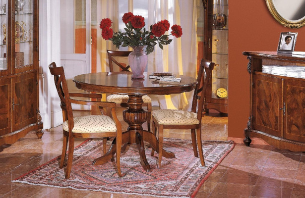 Echtholz Tisch Design Tische Holz Esszimmer Wohnzimmer klassisches Esszimmer neu