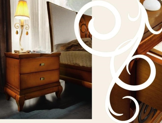 Nachttisch 2 Schubladen Beistelltisch Nachtschrank Kommode Konsole Holz Design