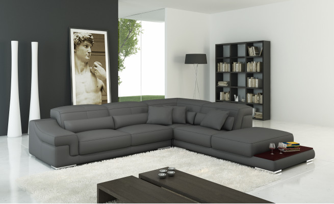 Multifunktions Relac Ecksofa Ledersofa Sofa Couch Polster Eck Sitz Garnitur