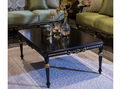 Schwarzer Couchtisch Couchtische Wohnzimmer Holz Tisch Beistelltisch Neu