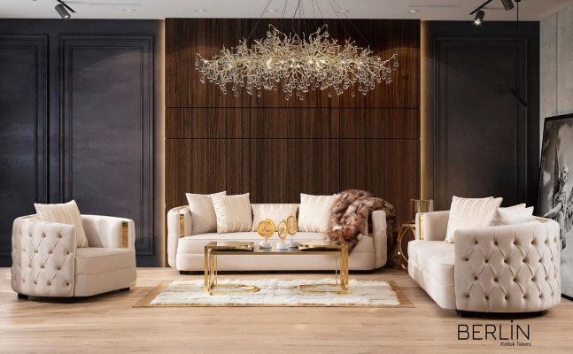 Design Einsitzer Sessel Textil Wohnzimmer Lounge Metall Luxus Design Sofa Möbel