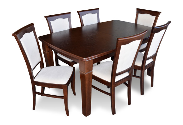 Designer Tisch + 6 Stuhl Set Garnituren Komplett Wohnzimmer Esszimmer