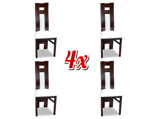 Gruppe Sitz Polster Lehn Stühle Garnitur Holz Massiv Luxus Sessel Set 4x Stuhl
