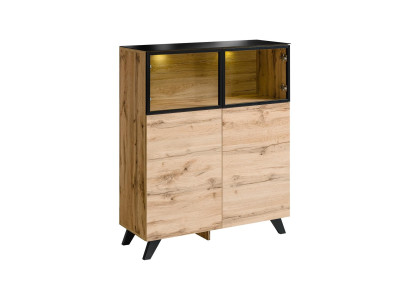 Vitrine Wohnzimmer Möbel Schrank Holz Einrichtung Luxus Modern Design