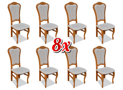 Komplette Sitzgruppe Design Esszimmer Stuhl Set Stühle 8x Garnitur Gruppen Neu