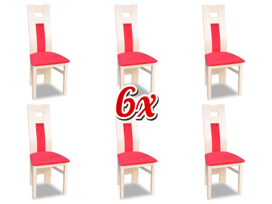 Gruppe Stoff Lehn Esszimmer Restaurant Lehnstuhl Stuhl 6x Stühle Set Sessel Neu