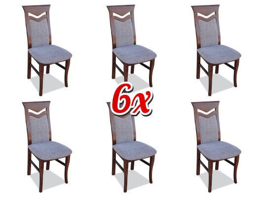 Restaurant Lehn Stuhl 6x Stühle Polster Neu Moderne Ess Zimmer Wohn Komplett Set
