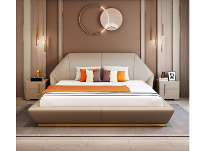 Modernes Weißes Doppelbett Schlafzimmer Betten Designer Möbel Holzgestell