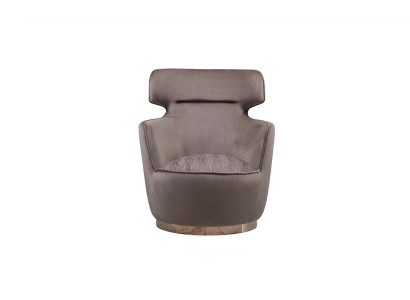 Sessel Stoff Sitzer Einsitzer Grau Clubsessel Ohrensessel Moderne