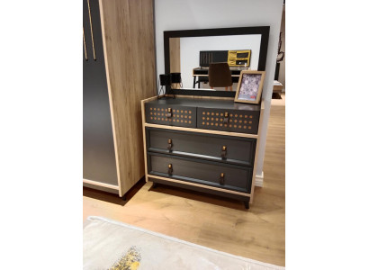 Exklusives Design Kommode mit Spiegel Schlafzimmer Kommode Design Schrank