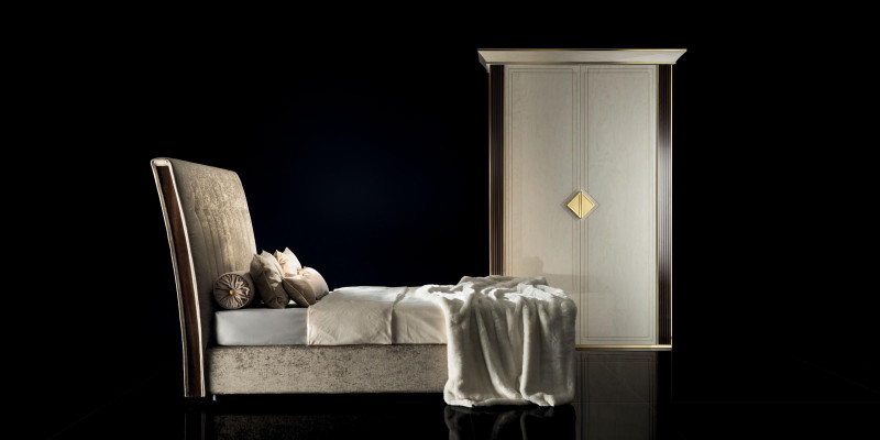 Komplett Bett Schlafzimmer Schrank Set Betten Kleiderschrank arredoclassic 2tlg