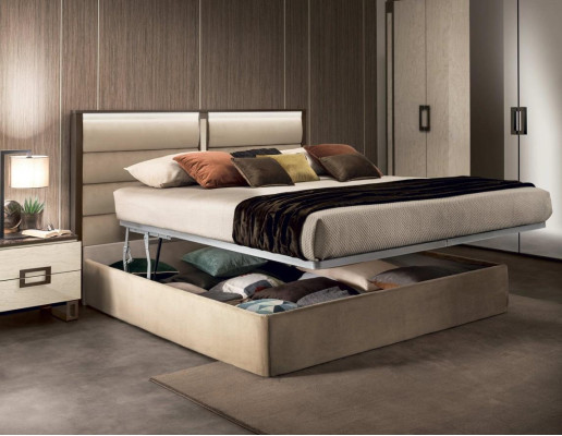 Bett 2x Nachttisch 3 tlg. Schlafzimmer Set Design Modern Luxus Betten Möbel Neu