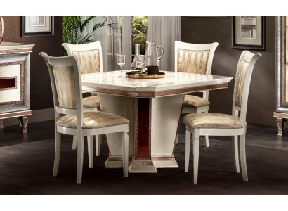 Barock Esstisch Tisch Holz Gruppe Esszimmer Wohnzimmer Garnitur Design Tische