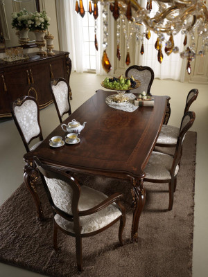 Klassische 1 Stuhl Designer Italienische Esszimmer Möbel Holz Barock
