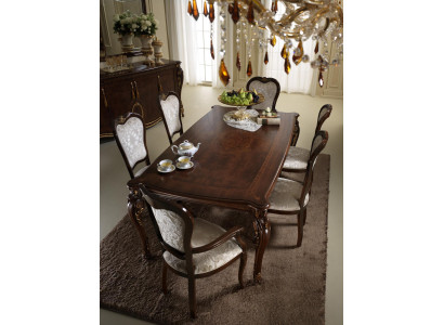 Klassische 4 Stühle Designer Stühle Holz Garnitur Italienische Esszimmer