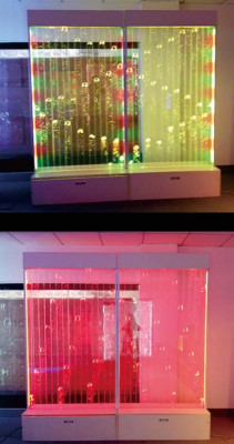 Moderne Dekorative Trennwand Wasser Wände LED Wasserwand Beleuchtete Wand